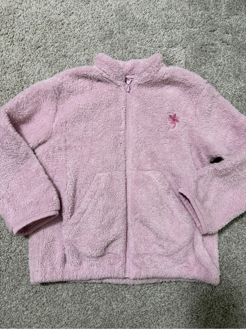 Uniqlo Baby Fleece Full-Zip Pink